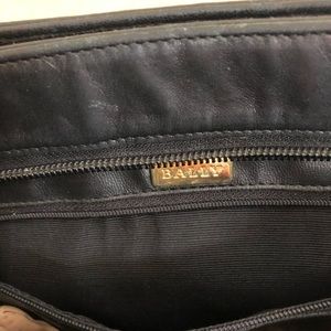 Black Bally quilted vintage bag